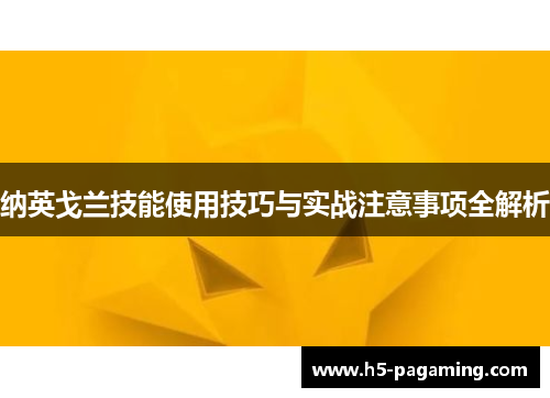 纳英戈兰技能使用技巧与实战注意事项全解析 纳英戈兰技能使用技巧与实战注意事项全解析